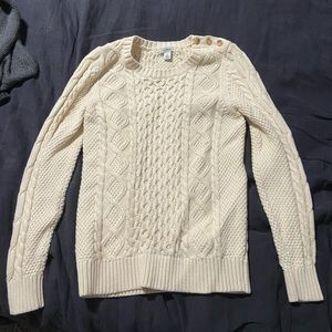 L.L. Bean cream sweater